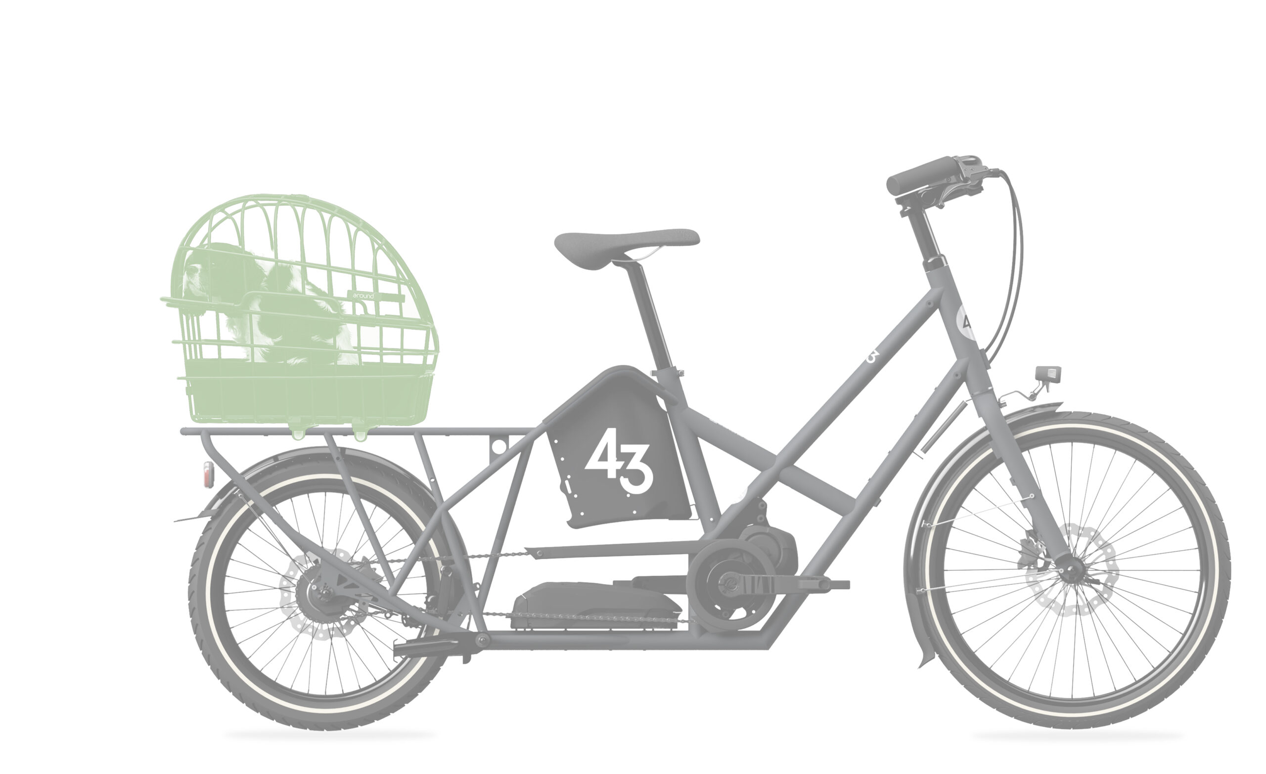 Luna animal basket bike 43 carg
